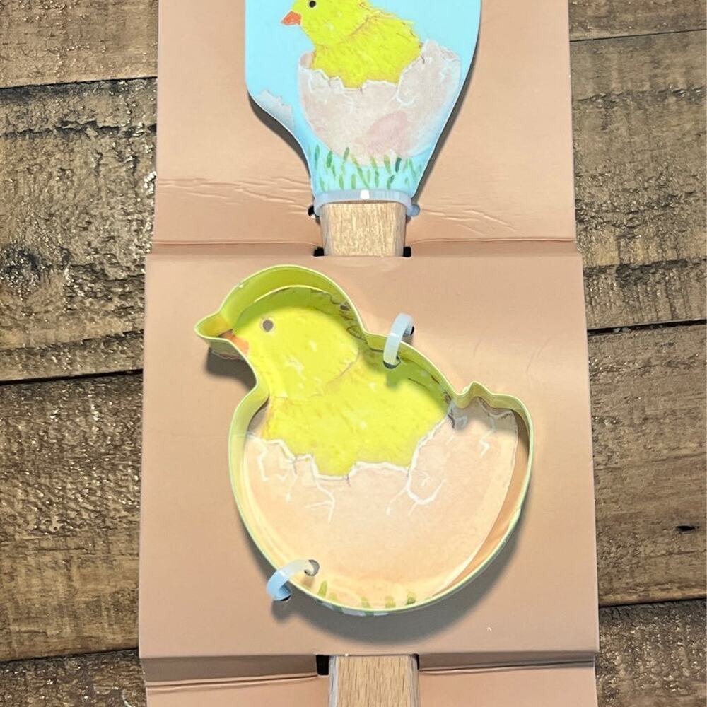 Rae Dunn Easter Cute Chick Spatula and Cookie Cutter